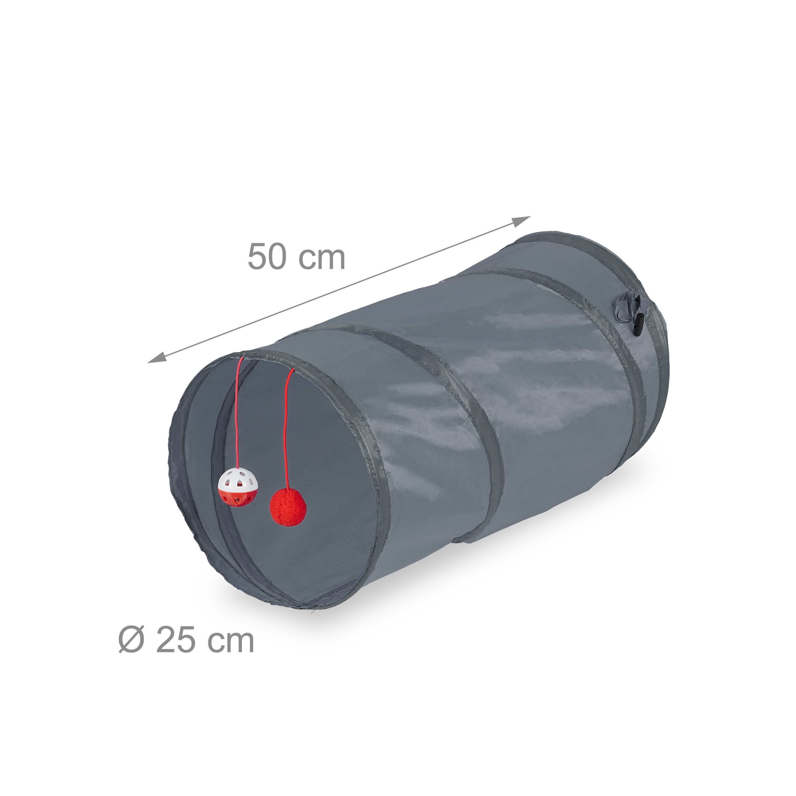 Gray Cat Tunnel for Indoor Play