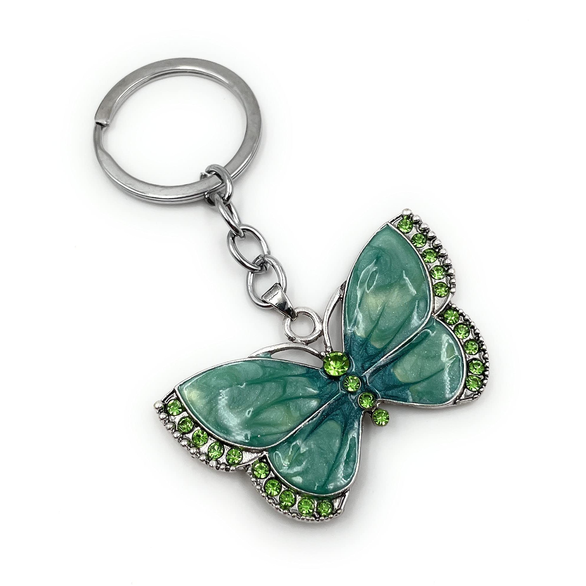 Image of - 'green ' Keychain - Metal Good Luck Charm Ideal As A Gift, E.g. For The Best Friend, The Best Girlfriend, Mom - For Men, Women & Kids