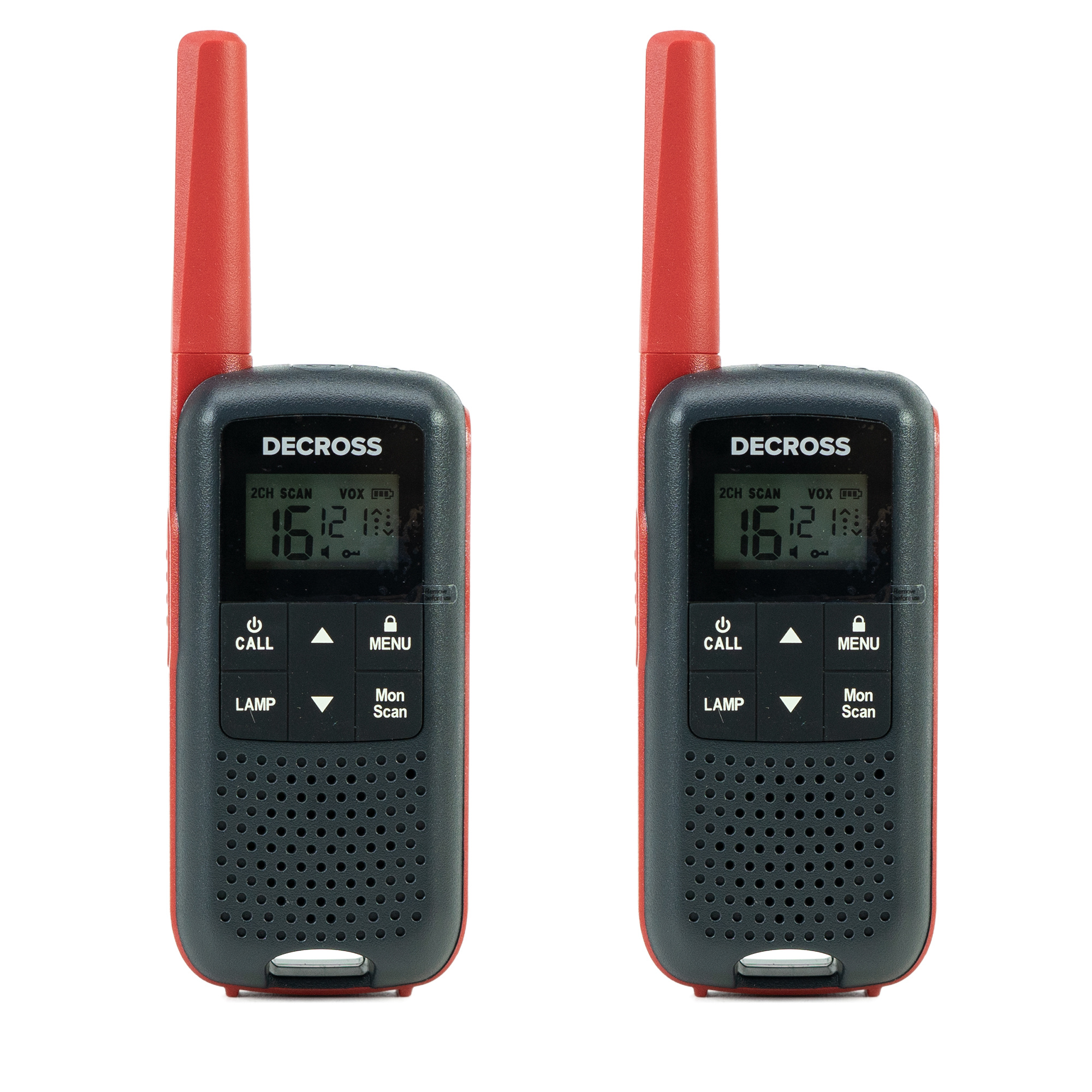 Portable Pmr Pni Decross Dc63 , 446mhz, 0.5w, 16ch, 1000mah Nimh, Ipx4, 2pcs Set