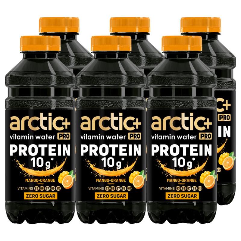 Image of Arctic+ Vitamin Water Pro Protein 10g Non-carbonated Drink With Orange And Mango Flavor 600ml X 6pcs