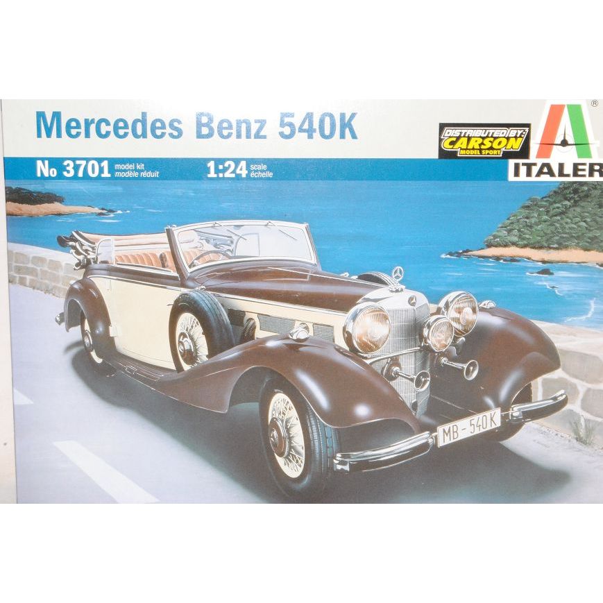 Image of Mercedes-benz 540k Kit Assembly 1/24 Italeri Model Car Model Car