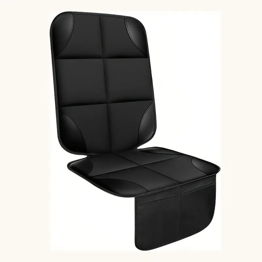 TEMU 1pc Car Seat Protector, Seat Protector Car Seat With Organizer Pocket, Seat Protector With Non-slip Backing, Thick Padding, Organizer Pockets