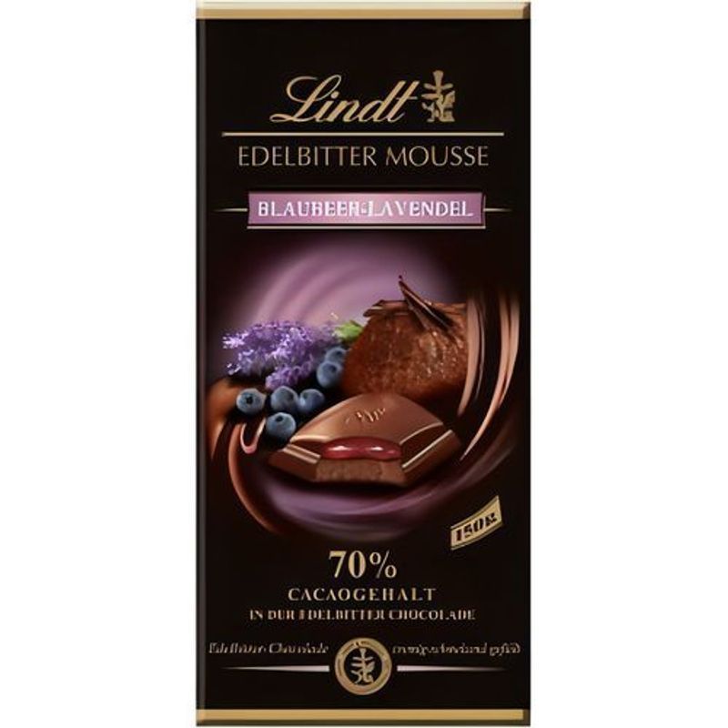 Lindt Noble Dark Mousse Chocolate - Blueberry Lavender, 150g