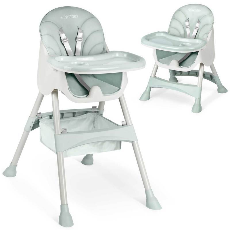 Green High Chair With Table
