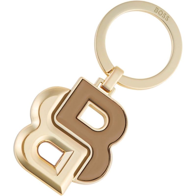 Key Ring Double B with Camel Color, Stylish Accessory for Daily Use