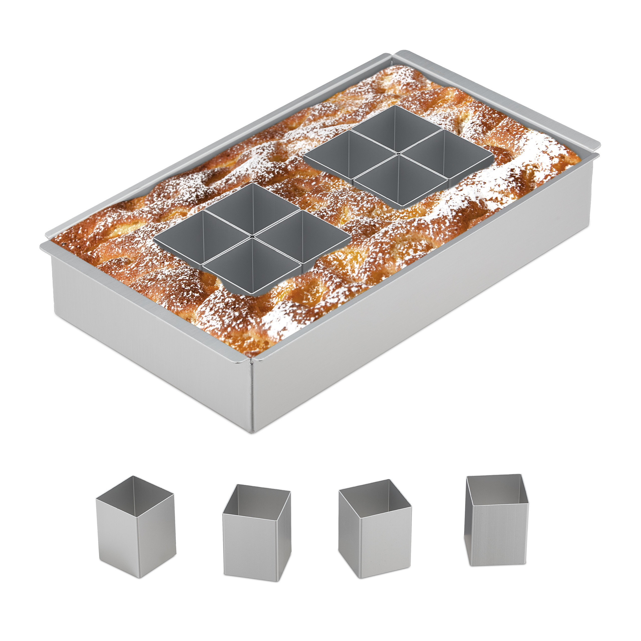 Backform In Silber - (b) X (h)5.5 X (t)18 Cm