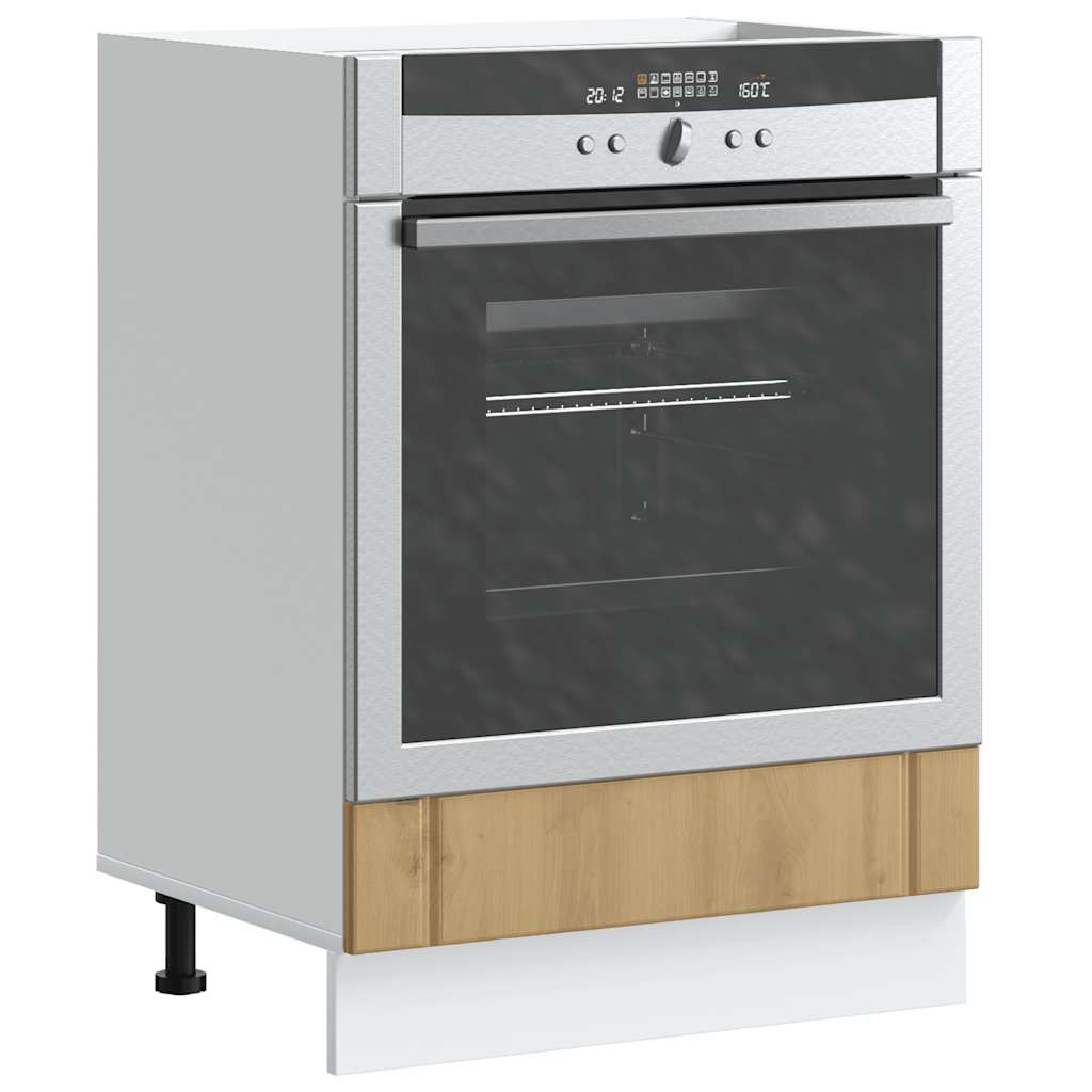 Image of Built-in Stove Cabinet - Oak Wood Material, , Stove Cabinet, Kitchen , Kitchen Stove Cabinet