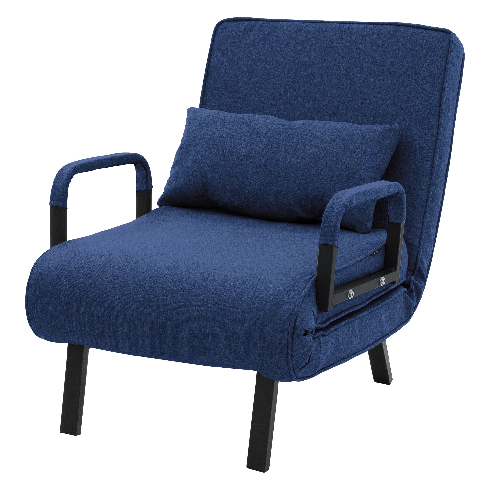 Ml-design Sleep Chair With Bed Function, 3in1 Chair With Sleep Function, Foldable Bed Chair, Recliner With Adjustable Backrest, Foldable Sleeper Sofa, Guest Bed, With & Chenille Upholstery