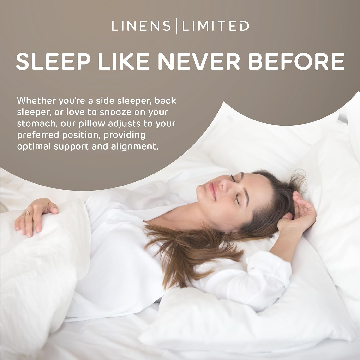 Soft Firm Orthopedic Support Pillow, Hypoallergenic Hollowfibre Bed Pillow, Made in the UK, Machine Washable White