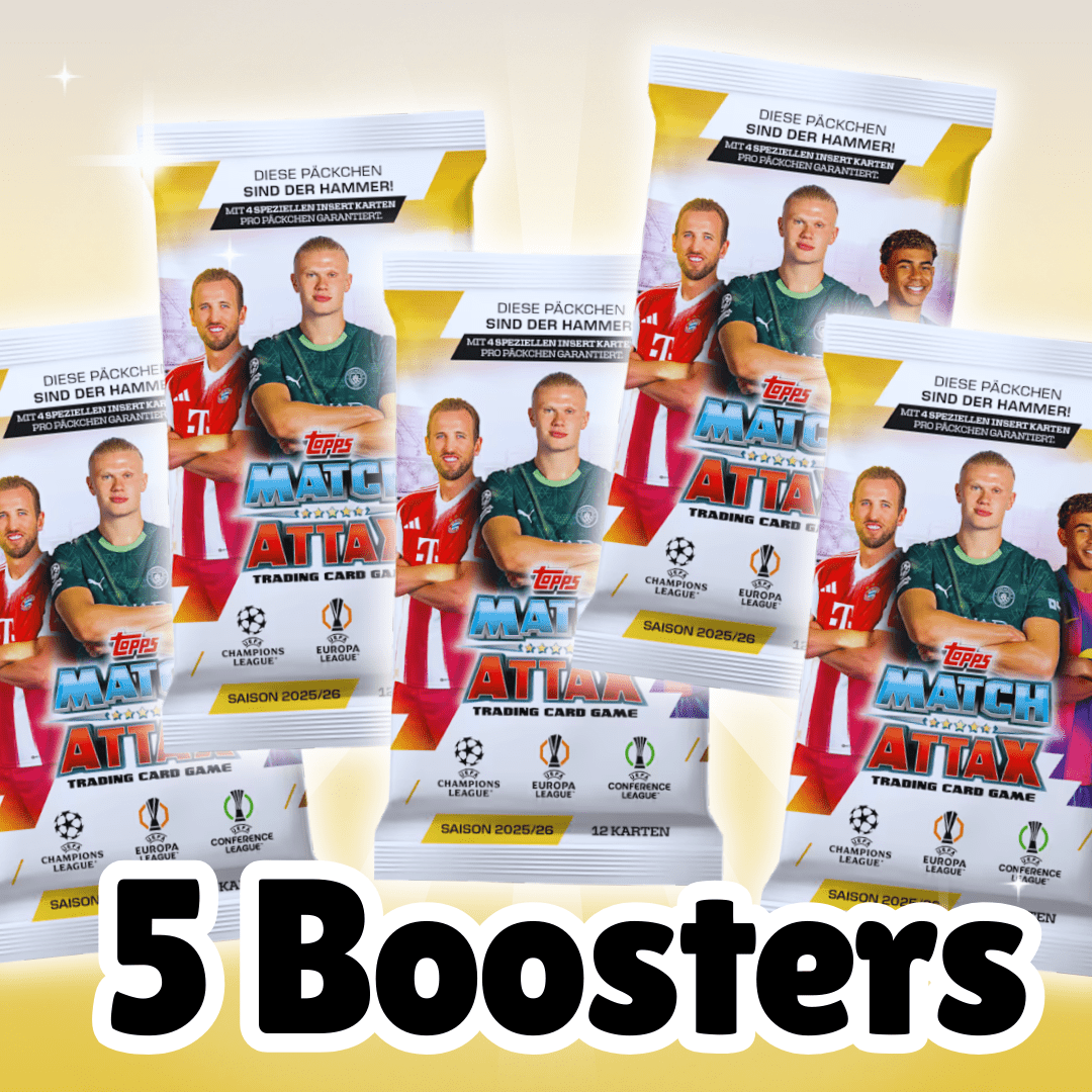 5x Uefa Champions League "ma" Extra Booster 2025/2026 |