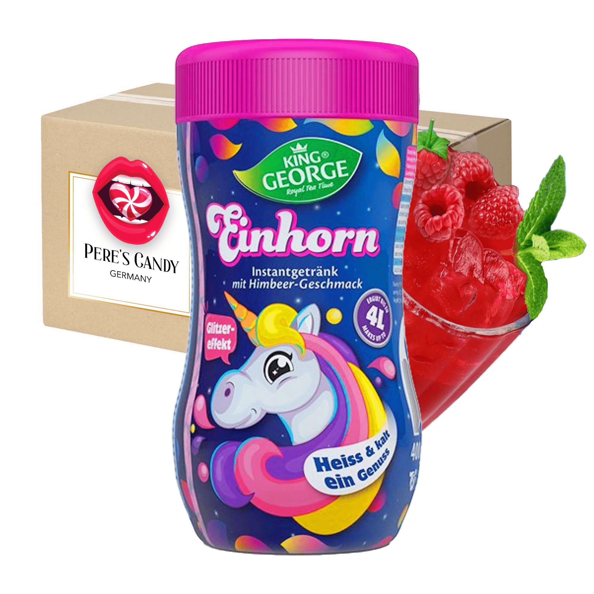 Pink Unicorn - King George Instant Tea Drink - 2-pack - 2 X 400g