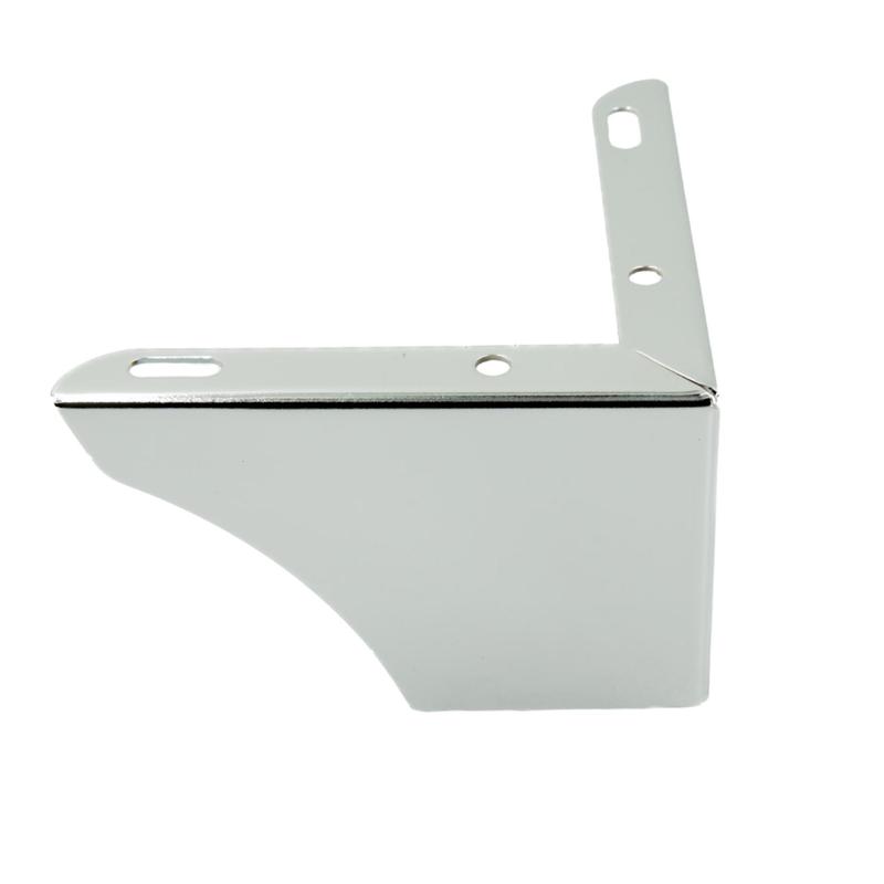 TEMU Corner Furniture Leg, Silvery Chrome, 7.5 Cm High - A Durable And Elegant Element For Furniture. Made Of , The Chrome Finish A Modern Shine And