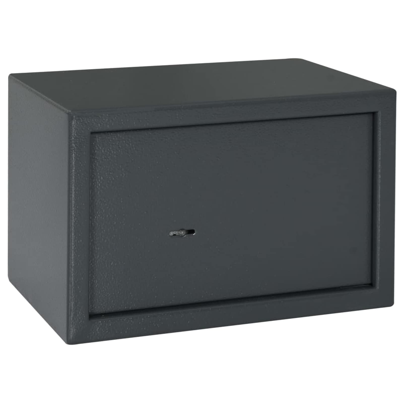 Safe Box With Lock, Dark Grey, 31 X 20 X 20 Cm, Steel, Home Office, Rectangular, , Durable, Secure Storage Space, Dark Grey, Minimalist Style