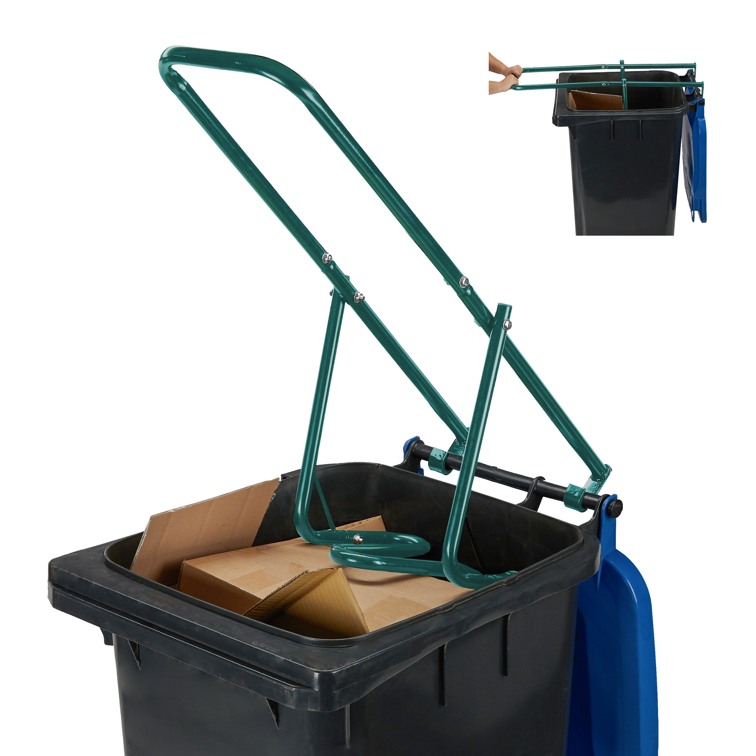 TEMU Green Trash Can Press For Waste Bins