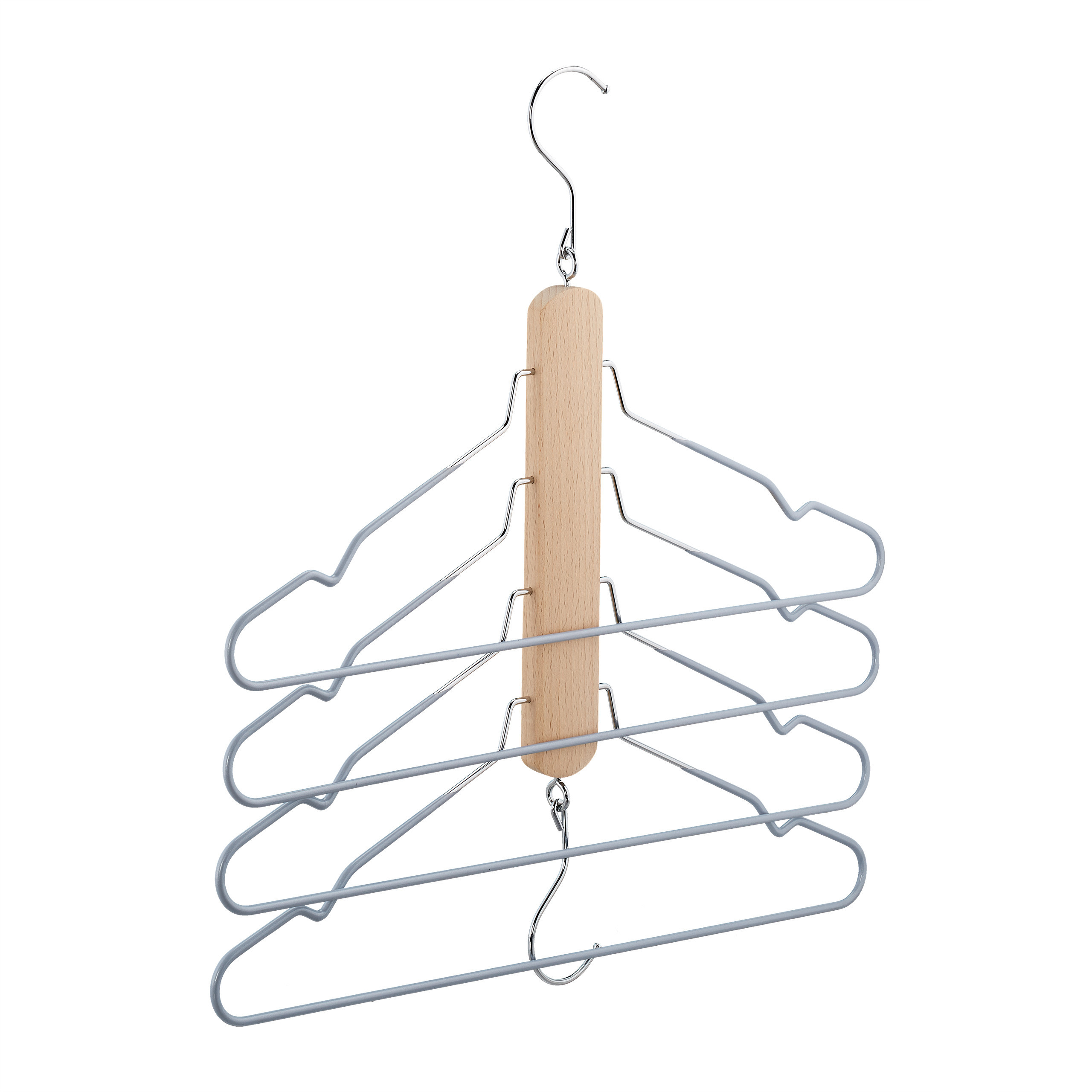 Multiple Clothes Hangers In Natural