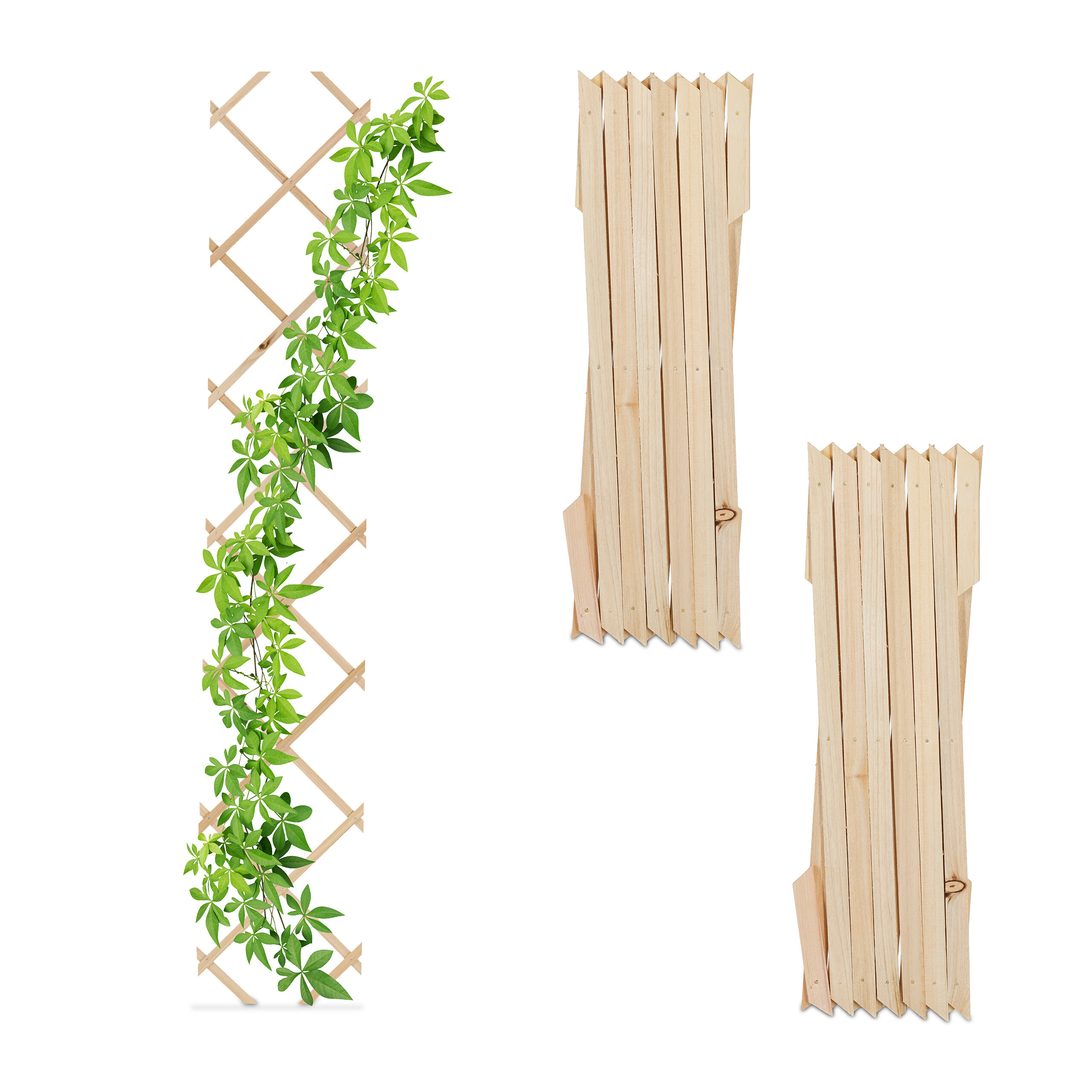 3 X Trellis In Natural - (w)30 X (h)180 Cm