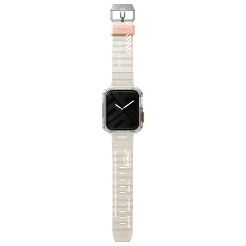 Skinarma Shokku Strap for Apple Watch 45, 44, 42Mm, Beige Color, High Quality, Adjustable Length