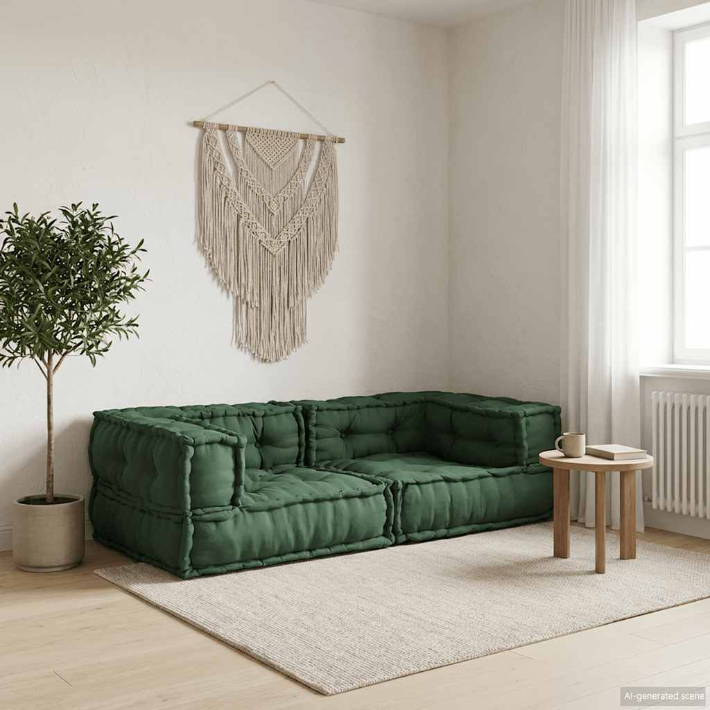 2-seater 140x70x36 Cm Fabric, Sofa, Ottoman, Sofa Bed, , Pouf, Pallet Cushion, Fabric Sofa, Floor Sofa, Couch