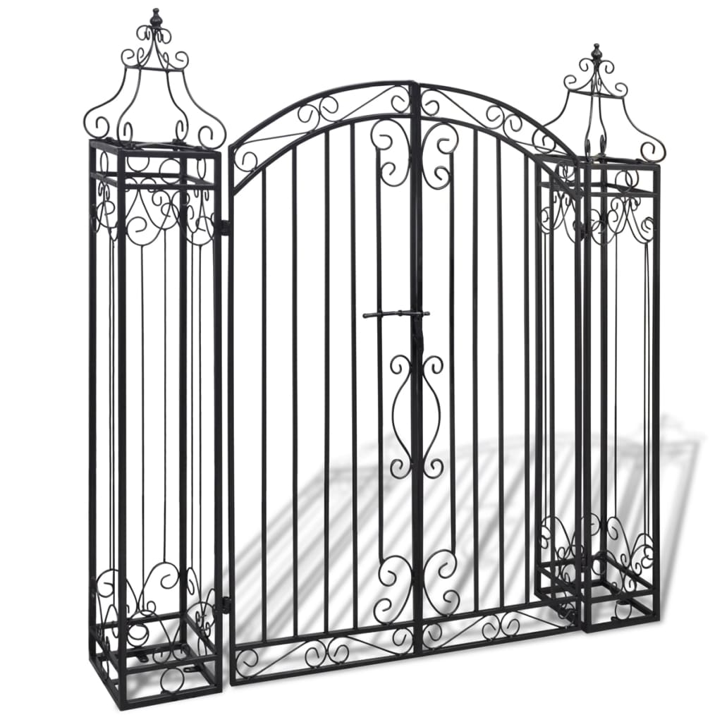 Image of Garden Gate, Wrought Iron Decorative Garden Arch, Rose Arch, Garden Gate Arch