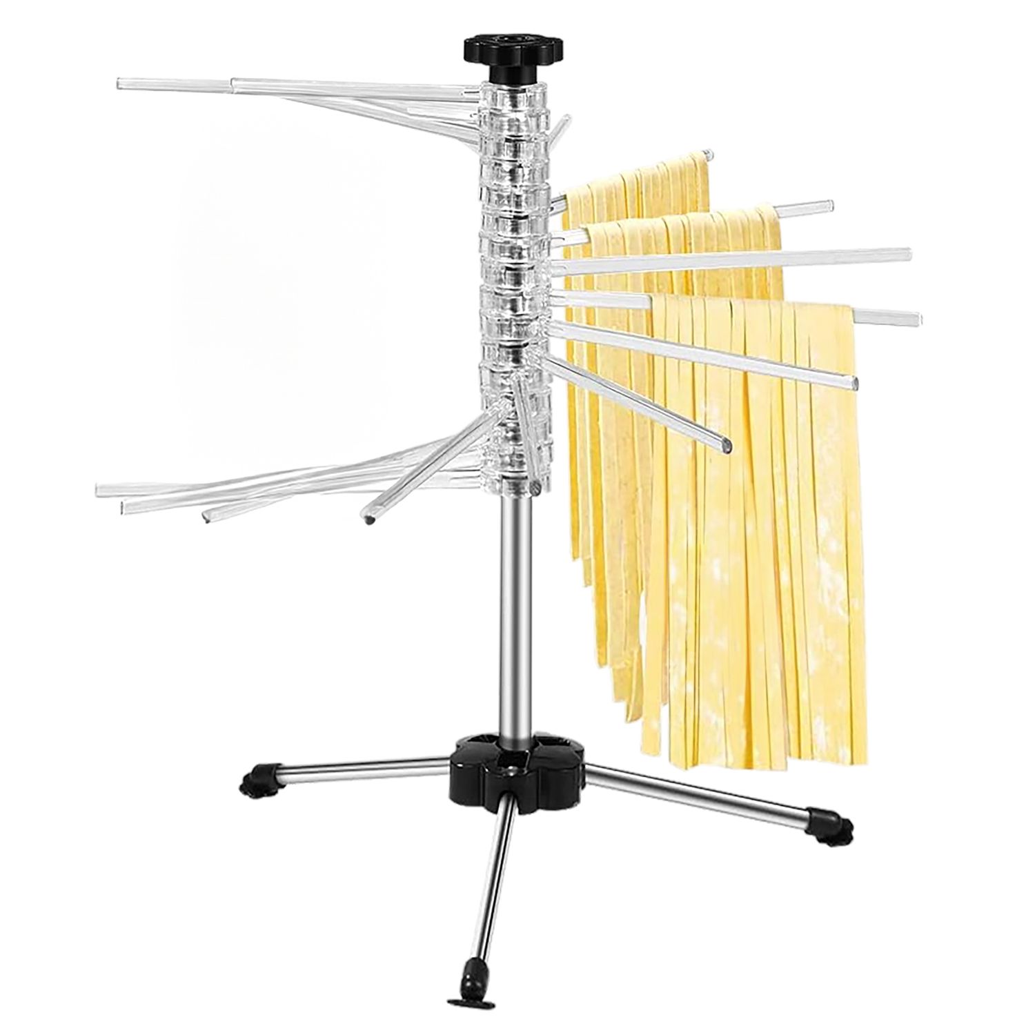 E-shop Nudeltrockner 40cm 14 silber Nudelständer zum Trocknen von Pasta zusammenklappbar Nudel Trockenständer frische Nudeln Pastatrockner Pasta Dryer