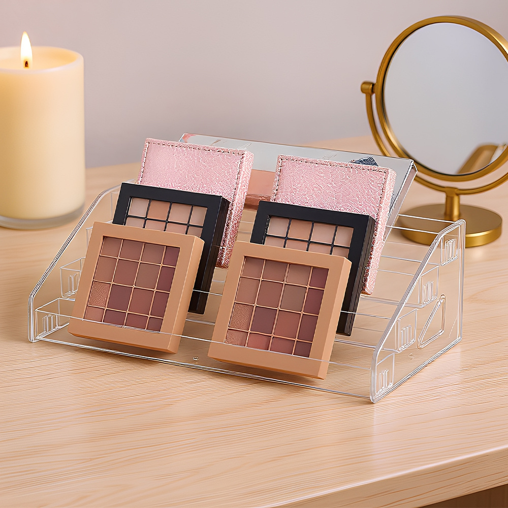 Plastic Multi-Layer Cosmetic Display Makeup Stand Rack