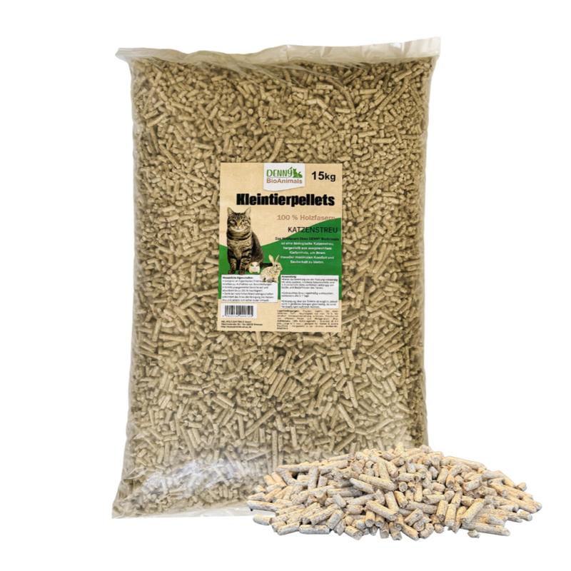 Image of Bioanimals® Small Animal Bedding, Wooden Cat Litter Pellets 15 Kg (23 L) - Bedding For Cats, Rabbits, Hamsters & Guinea Pigs - Dust-free, Absorbent, Odor-binding
