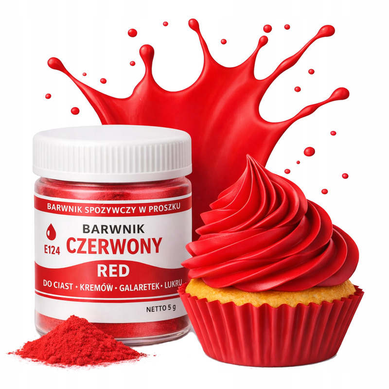 Food Coloring Powder Red Coloring For Cakes, Pastries, And Ice Cream Mixes