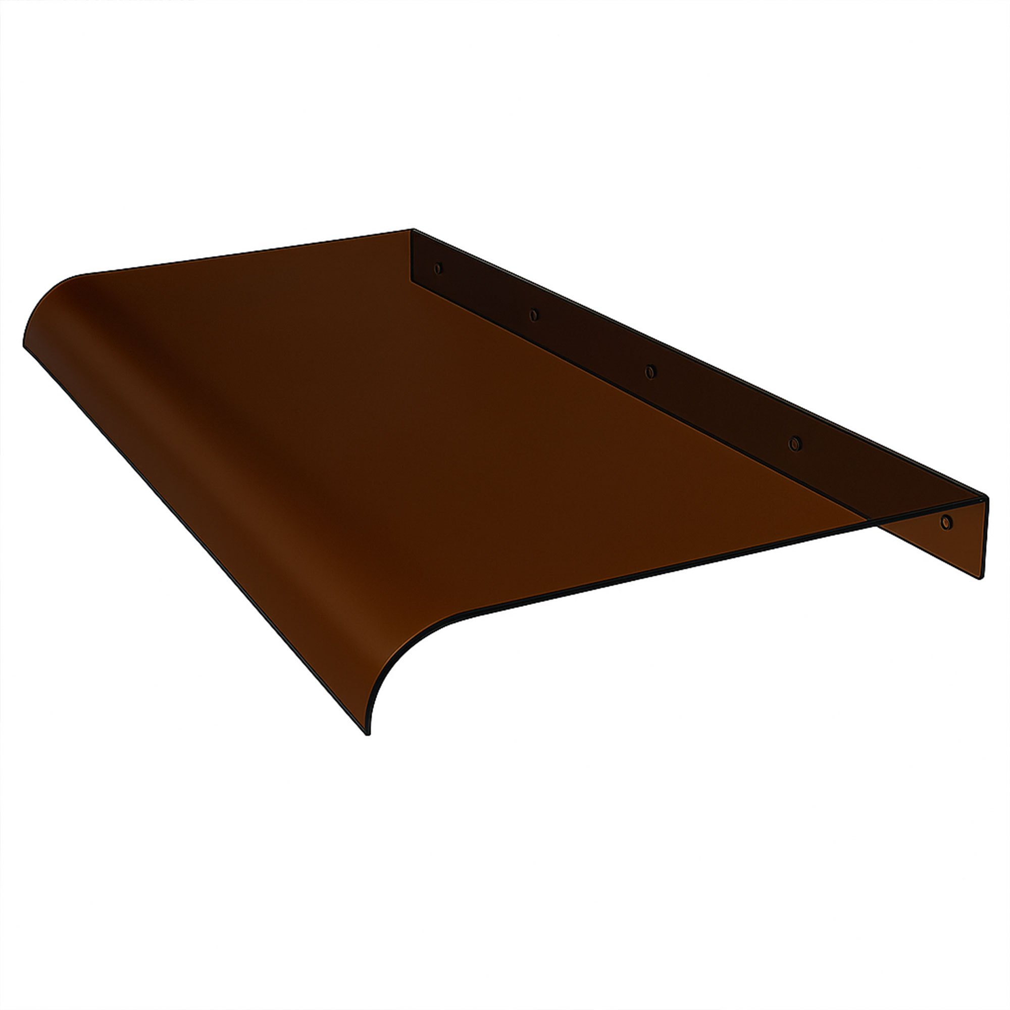 Ame - Set Of 3 Outdoor Canopy Shelters, 153x35.5 Cm, Smoked Polycarbonate