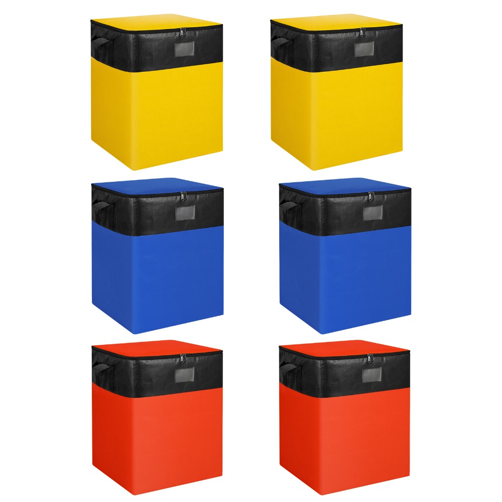 TEMU Heavy Duty 180l Moving Bags 12 Pack Storage With Strong Handles Large Zipper Bags For Clothes Travel Camping Moving