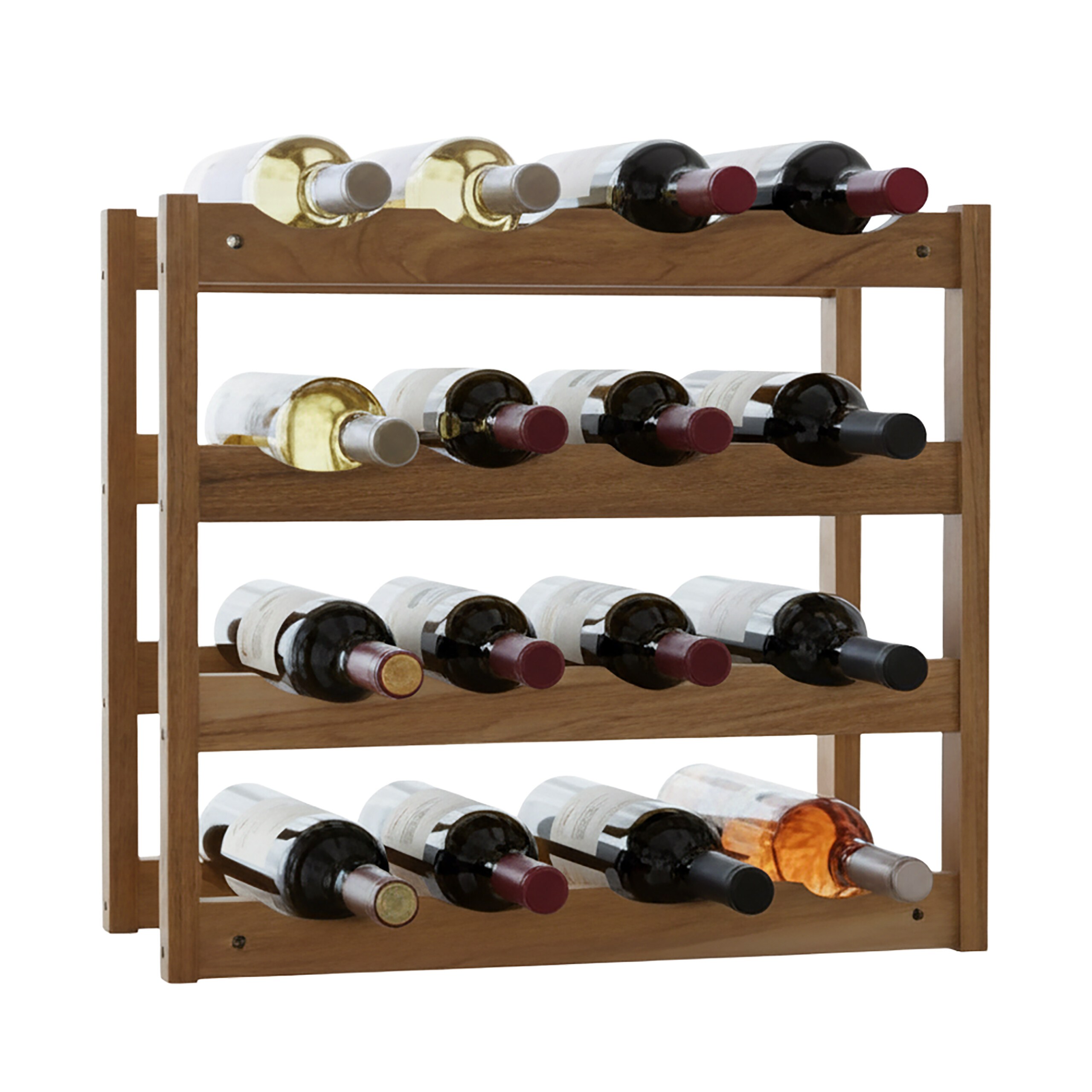 Wine Rack In Natural - (w)42 X (h)38 X (d)21 Cm