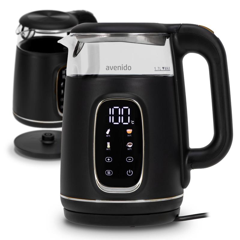 TEMU Av1310 Glass Electric Kettle With Advanced Temperature Control From 40- And 5 Programs Ensures The Of Coffee, Green Tea, , And Infant Milk