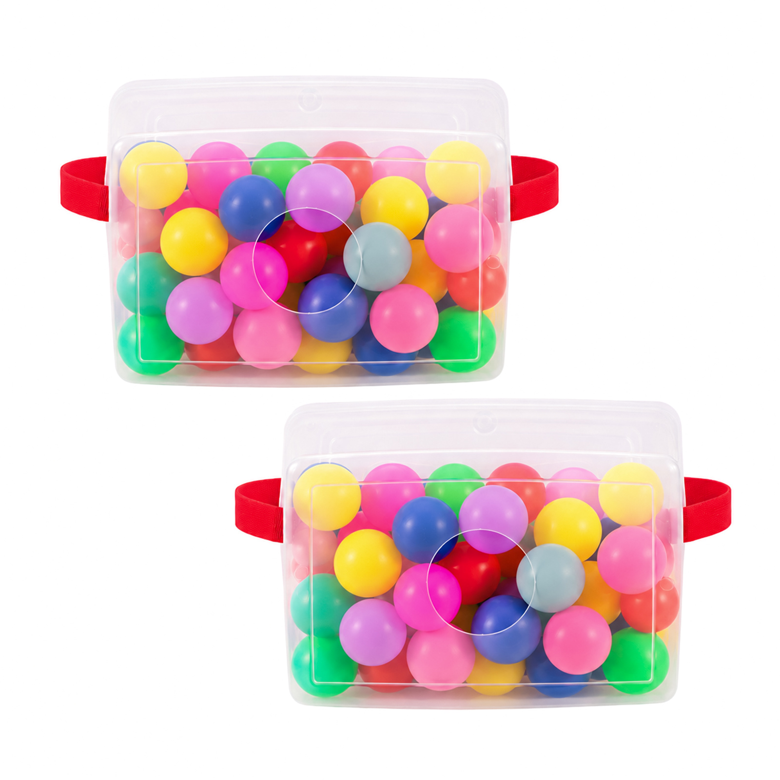Shake Ball Box with Two Boxes and Two Belts, 2 Sets of 60 Balls