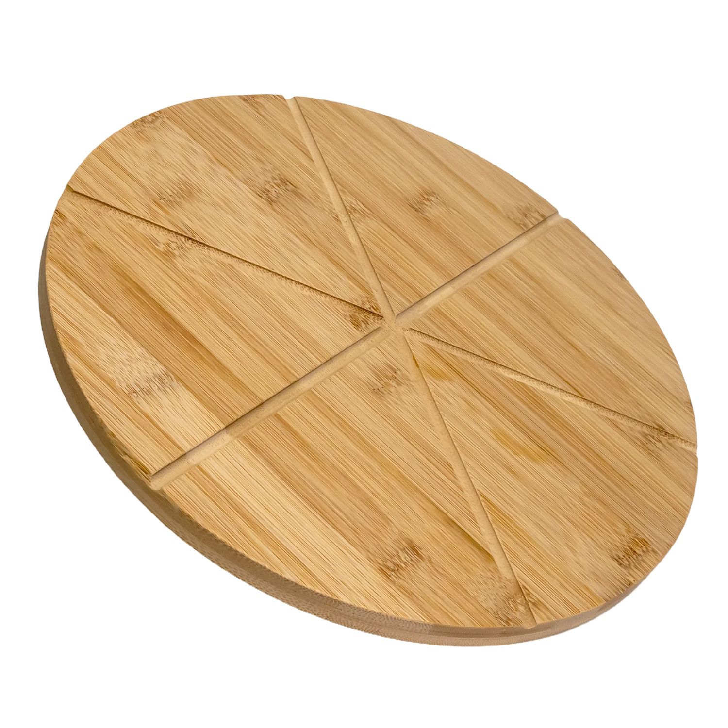 Image of Pizza Board Pizza Cutter With Guide Rails For 6 Pieces Pizza Cutting Board For Pizza, Flatbread, Cheese.