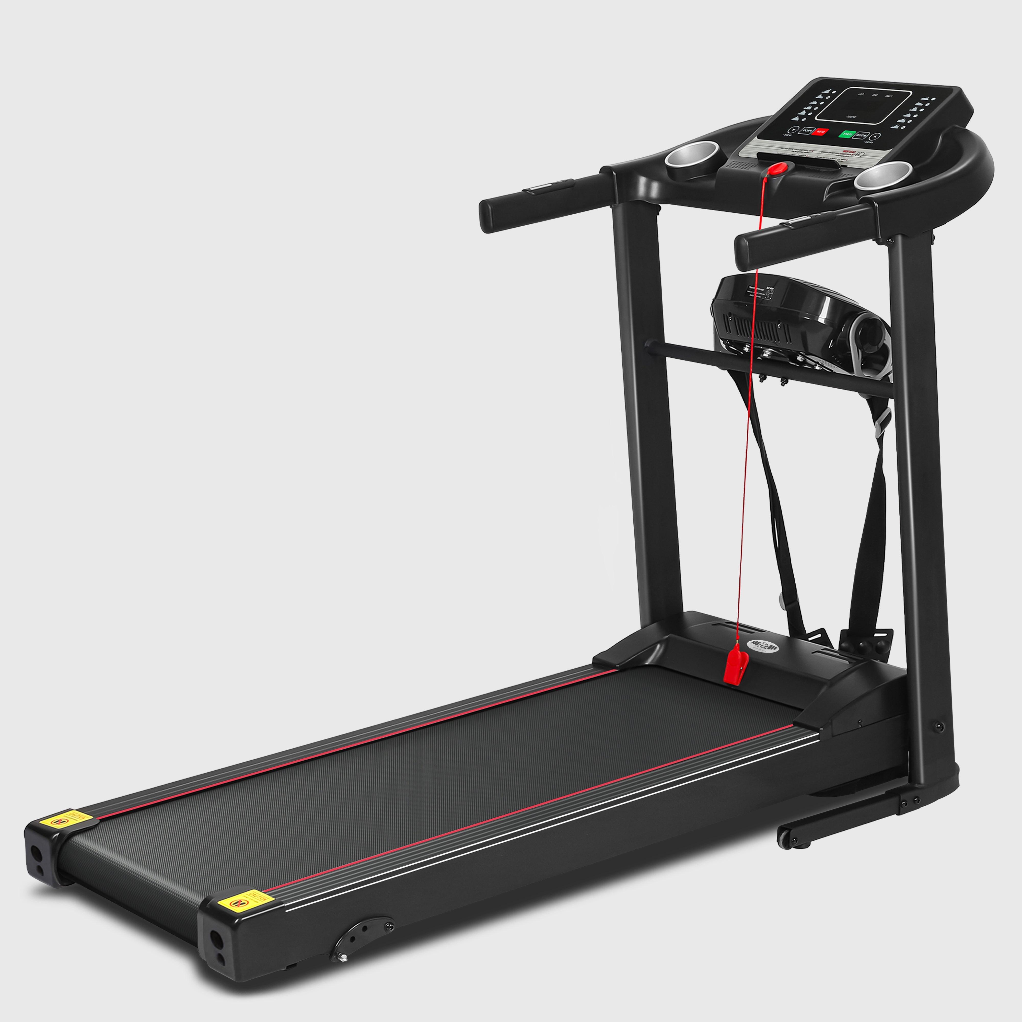 Foldable Electric Treadmill 2.0 HP Motorized Running Machine with Incline & Built-in Massager – Adjustable Speeds 1-12 km/h, LED Display, Home Gym Fitness Equipment