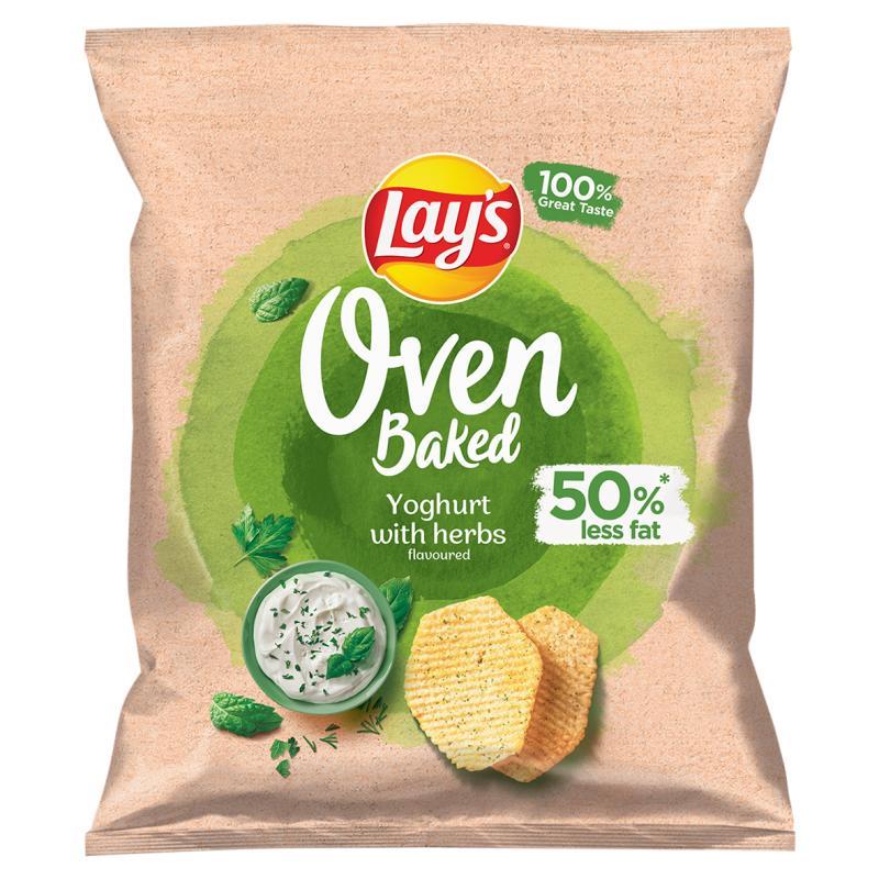 Lay's Oven Baked Formed Potato Chips With Yogurt And Herbs Flavor 40g