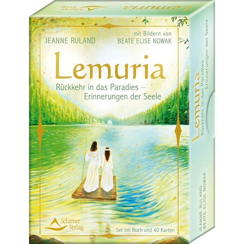Lemuria Return To Paradise Memories Of The Soul - Set With Book And 40 Cards - Jeanne Ruland (et Al.) - Paperback - 40 Pages - German - 2023 - Schirner Publishing House - Ean 9783843492119