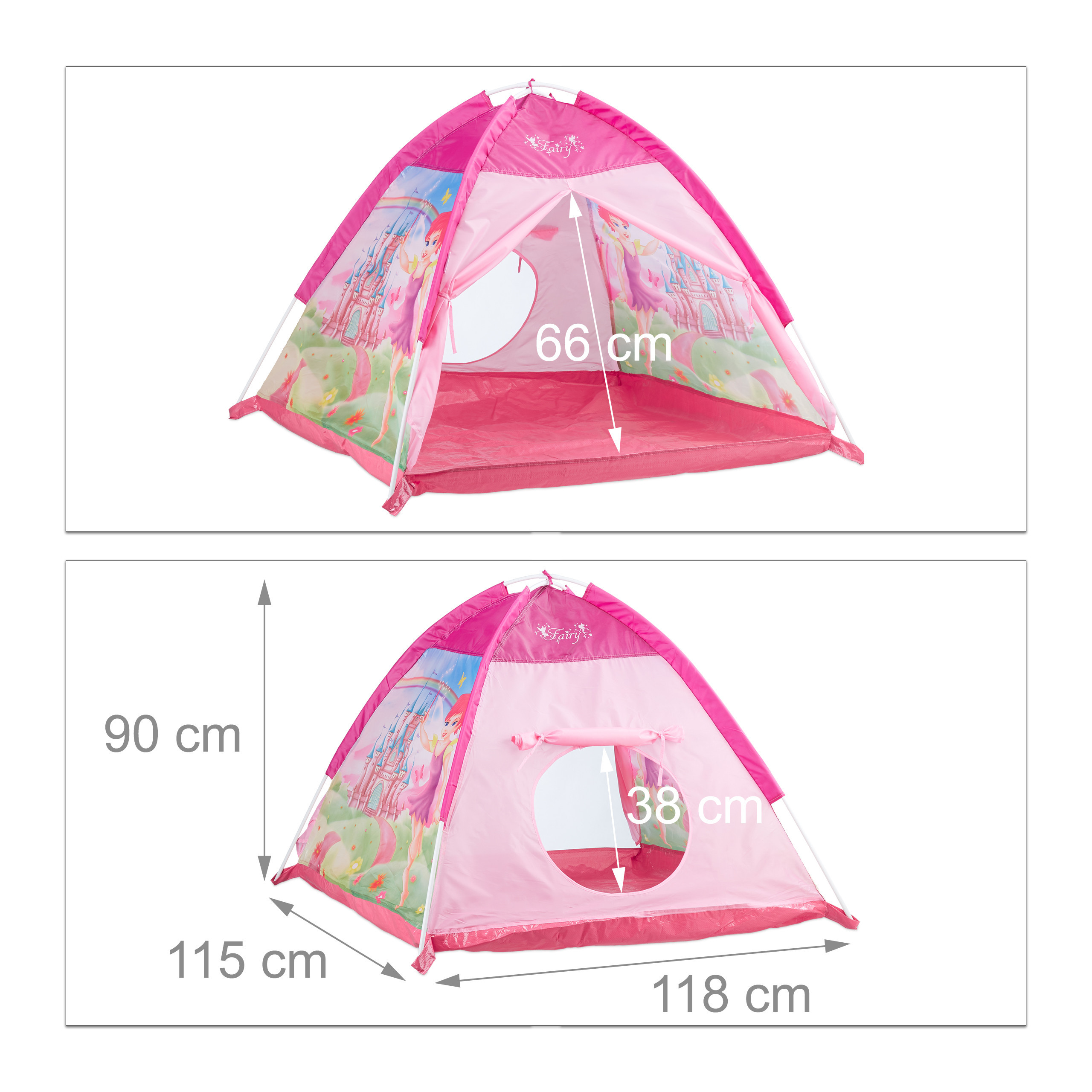 Play Tent for Girls in Pink, Spacious Design
