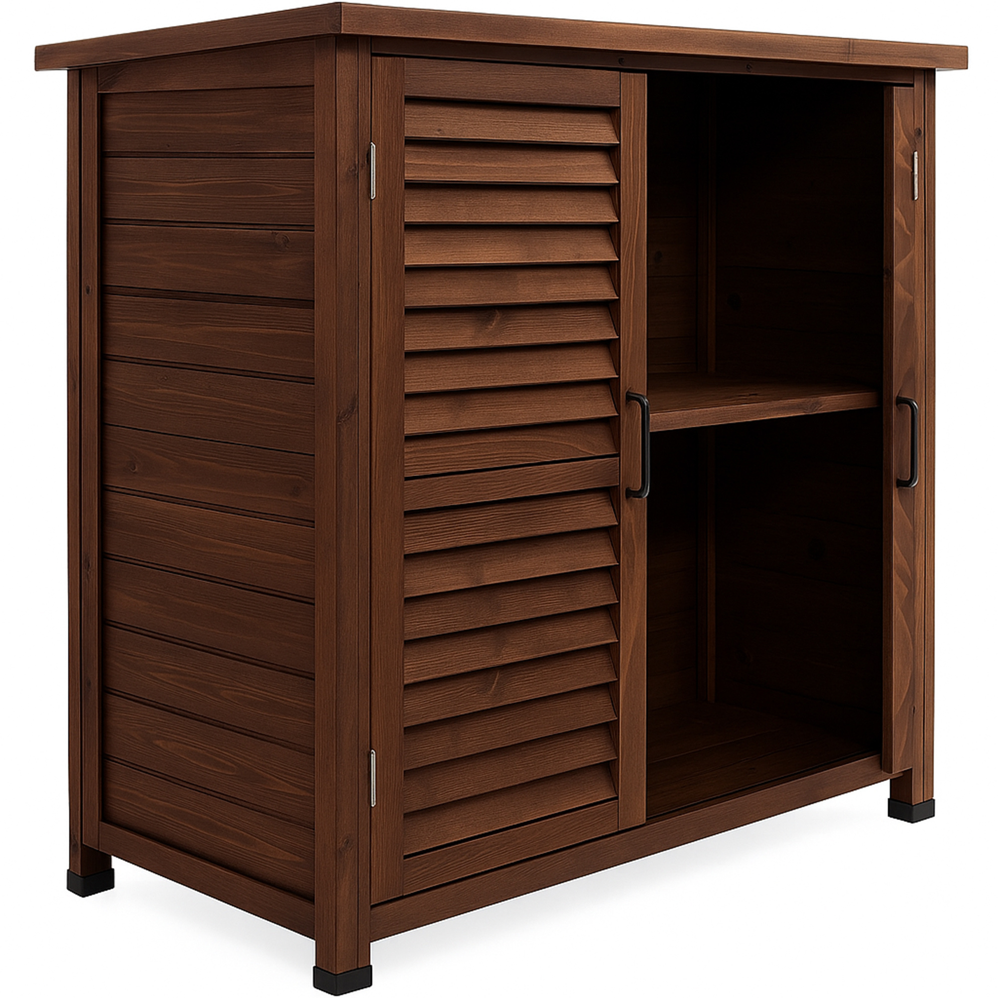 Arborea - Garden Cabinet 87x96.5x46.5 Wooden Doors In Fir Wood For Tools