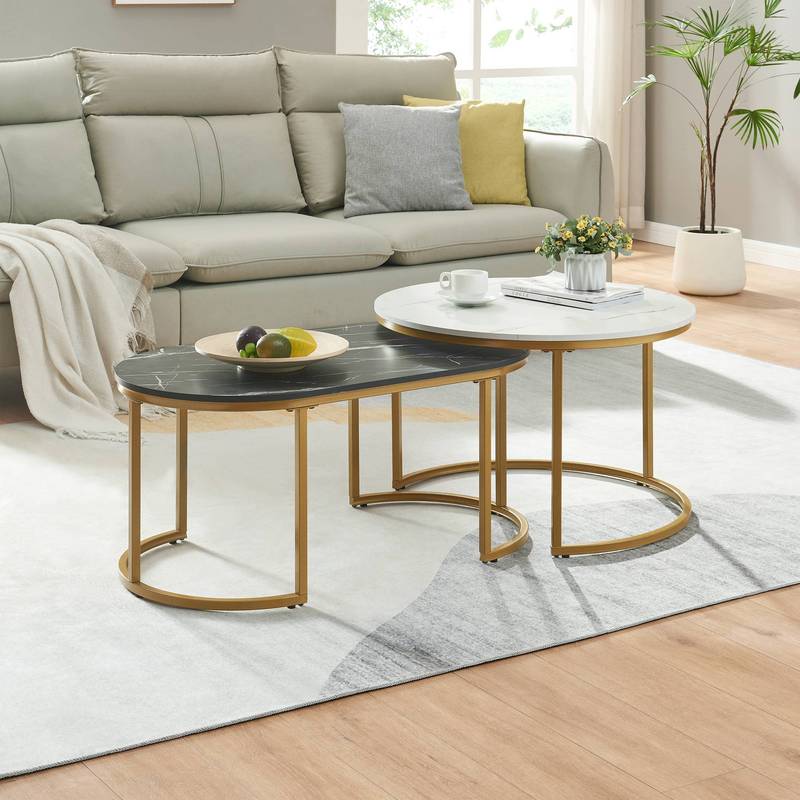 Table Top Oppeerg 2pcs Set With Metal Frame