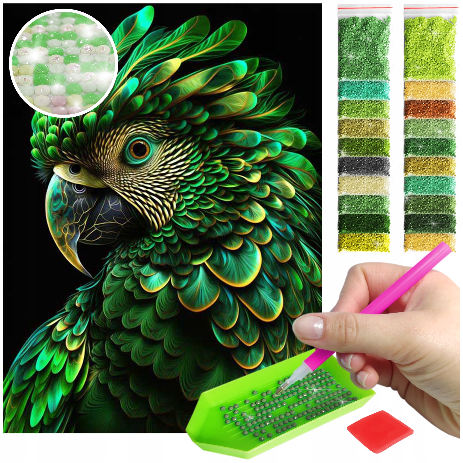 TEMU Artulio - Diamond Painting Set - Background - 40 X 30 Cm - , Crystal Art, Diy Pictures, Ab Diamond, 5d Diamond Painting, Complete Mosaic Kit +