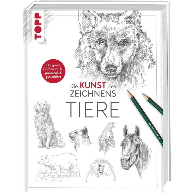 Image of The Art Of Drawing Animals - Book - The Great Drawing School: Practical & Well-explained - Frechverlag - The Art Of Drawing - 240 Pages - German - 2020 - Frechverlag Gmbh - Ean 9783772447525