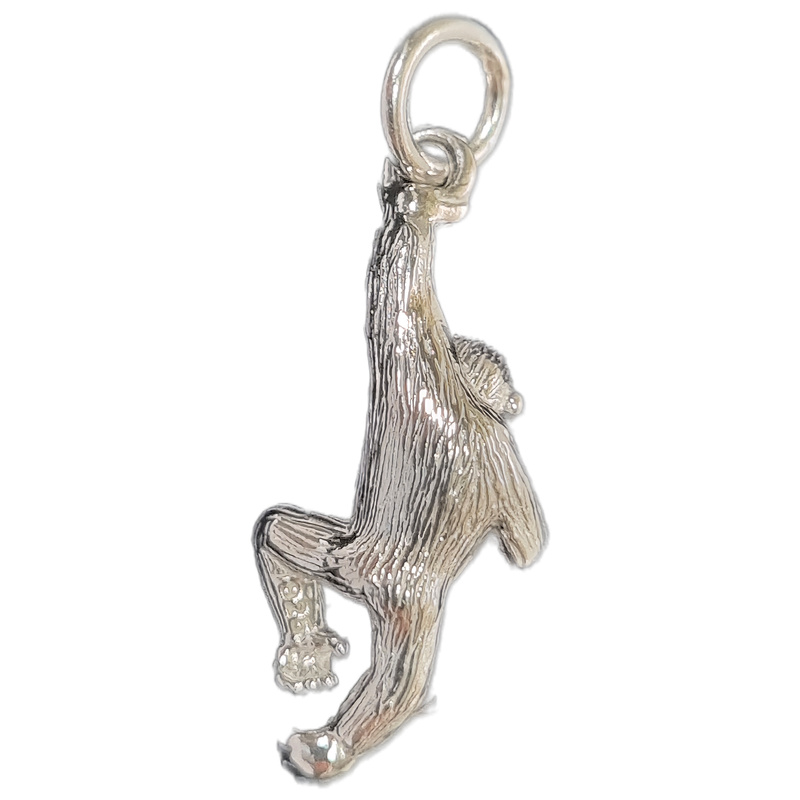 Sterling Silver Monkey Charm, Pet Lover Gift