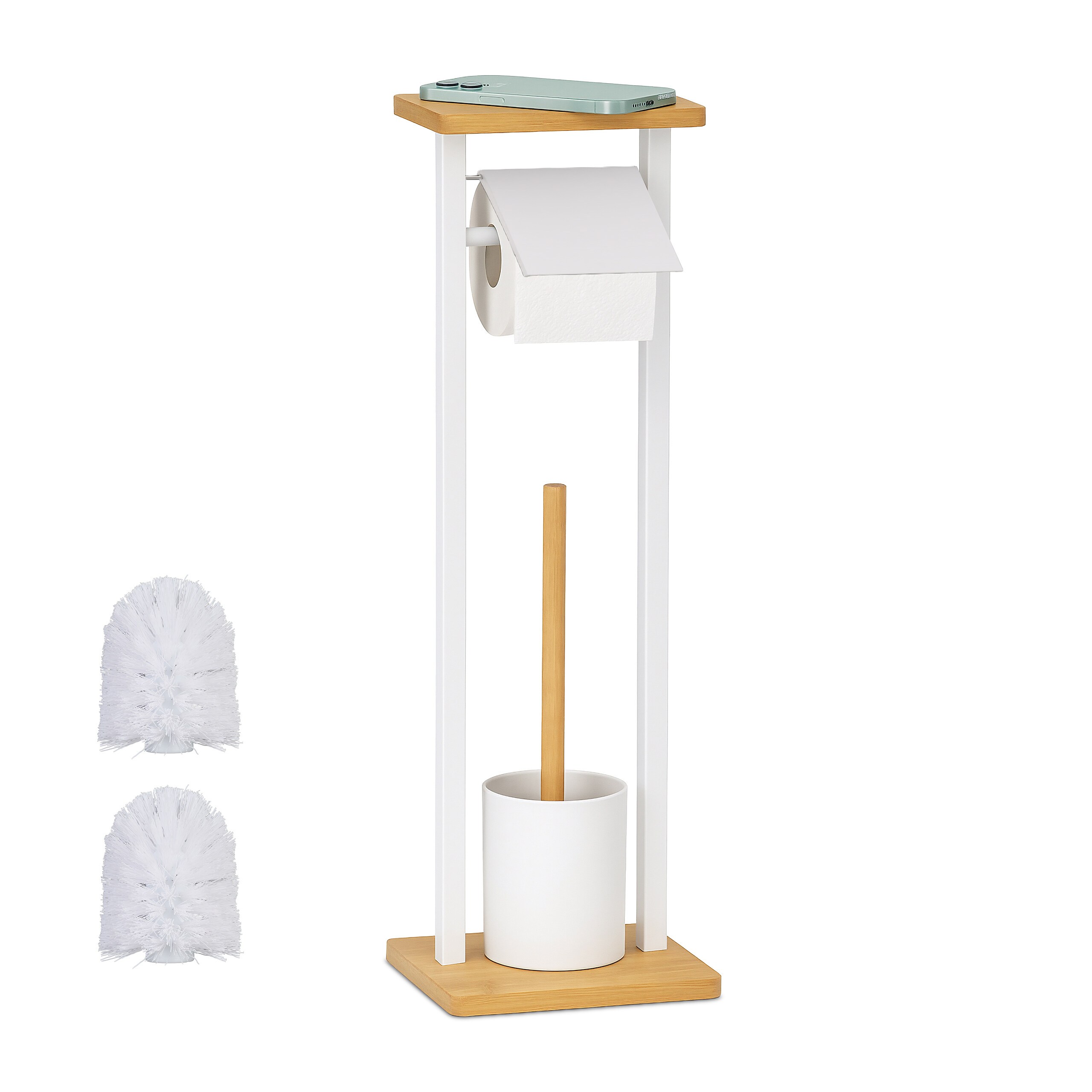 Wc Suite In White/natural - (w)20 X (h)73.5 X (d)20 Cm