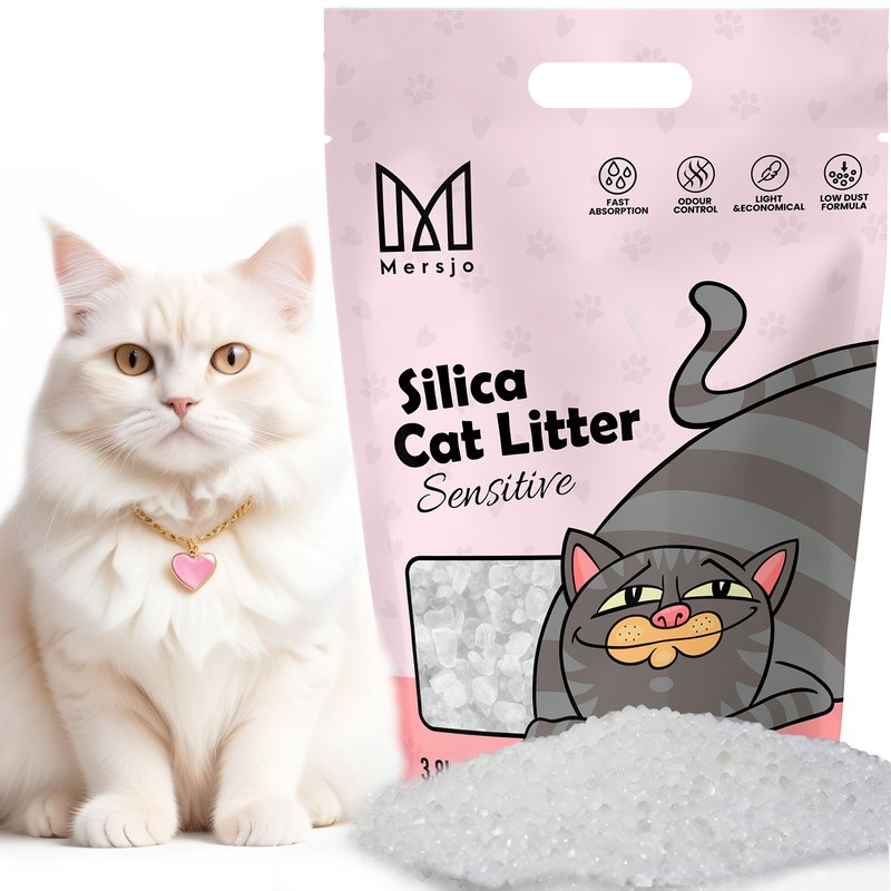 TEMU Silicone Cat Litter With Without Artificial Colors And Fragrances Sensitive 3.8l