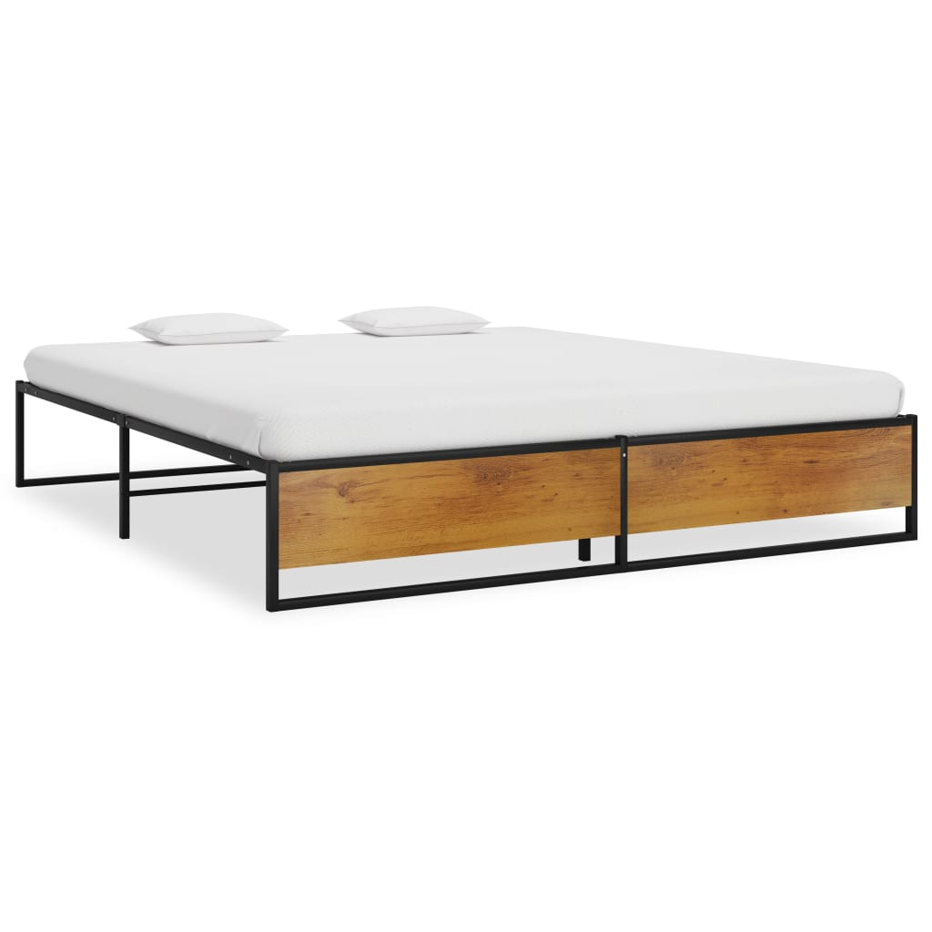 Image of Vidaxl Bed Frame Single Bed Metal Bed Frame Bedroom Furniture Metal Beds