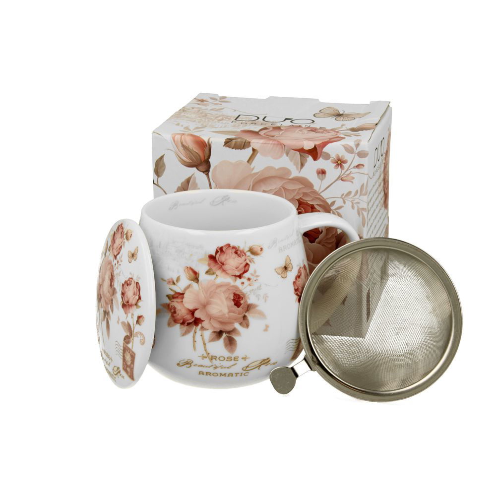 Teacup With Strainer & Lid – Style – 0.43l