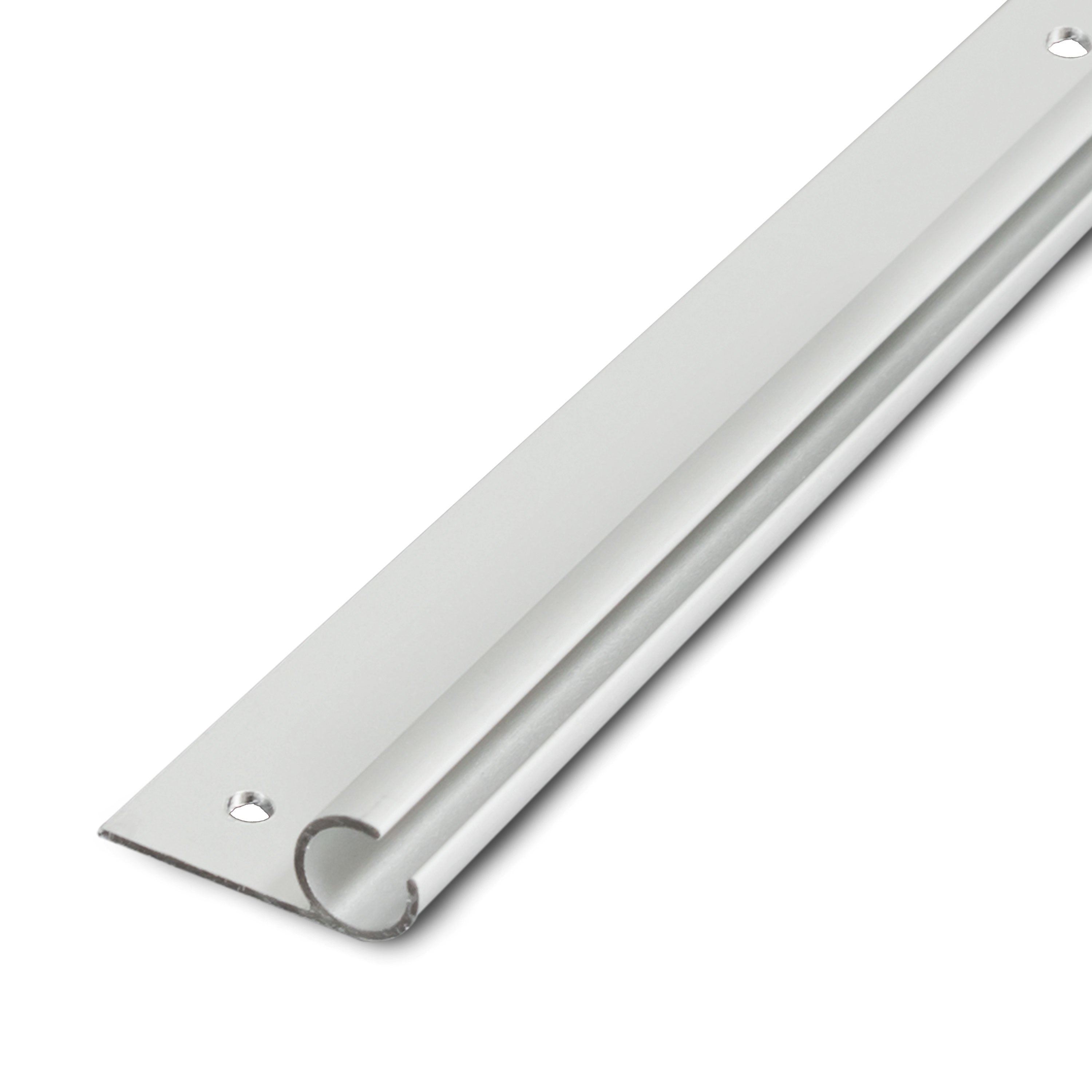 Image of Aluminum Edging Rail - 1.2 Meters - 45° Incline - Ø10mm (fits 7-9mm Edging) - Aluminum Edging Profile For Caravans, Motorhomes, Tents, Awnings, Sunshades - Awning Rail