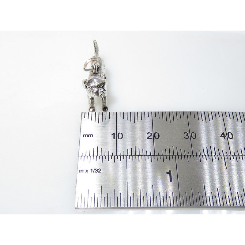 925 Sterling Silver Dog Charm, Pet Lovers Gift