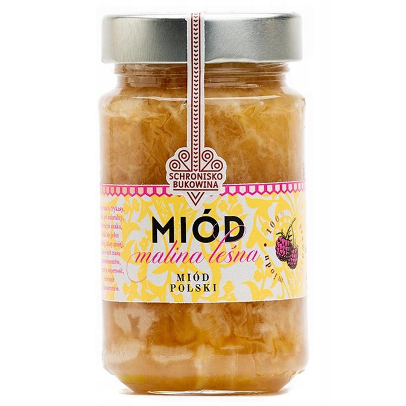 Wild Raspberry Honey 240 Ml/315g - Bukowina Hut