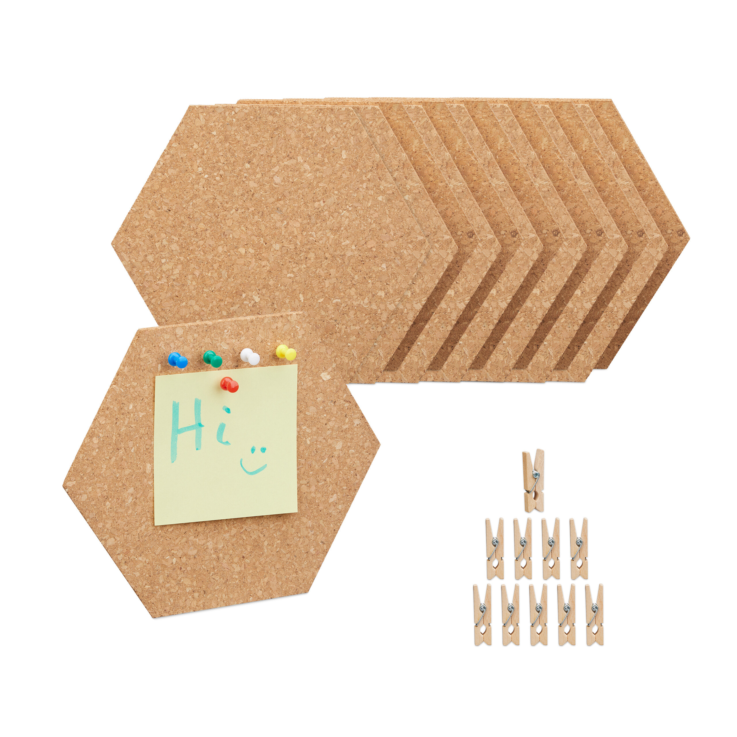 14 X Cork In Natural - (w)20 X (h)17.5 X (d)0.5 Cm